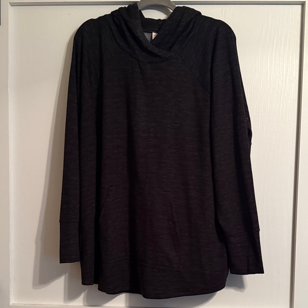 LuLaRoe Amber Black Hooded Top